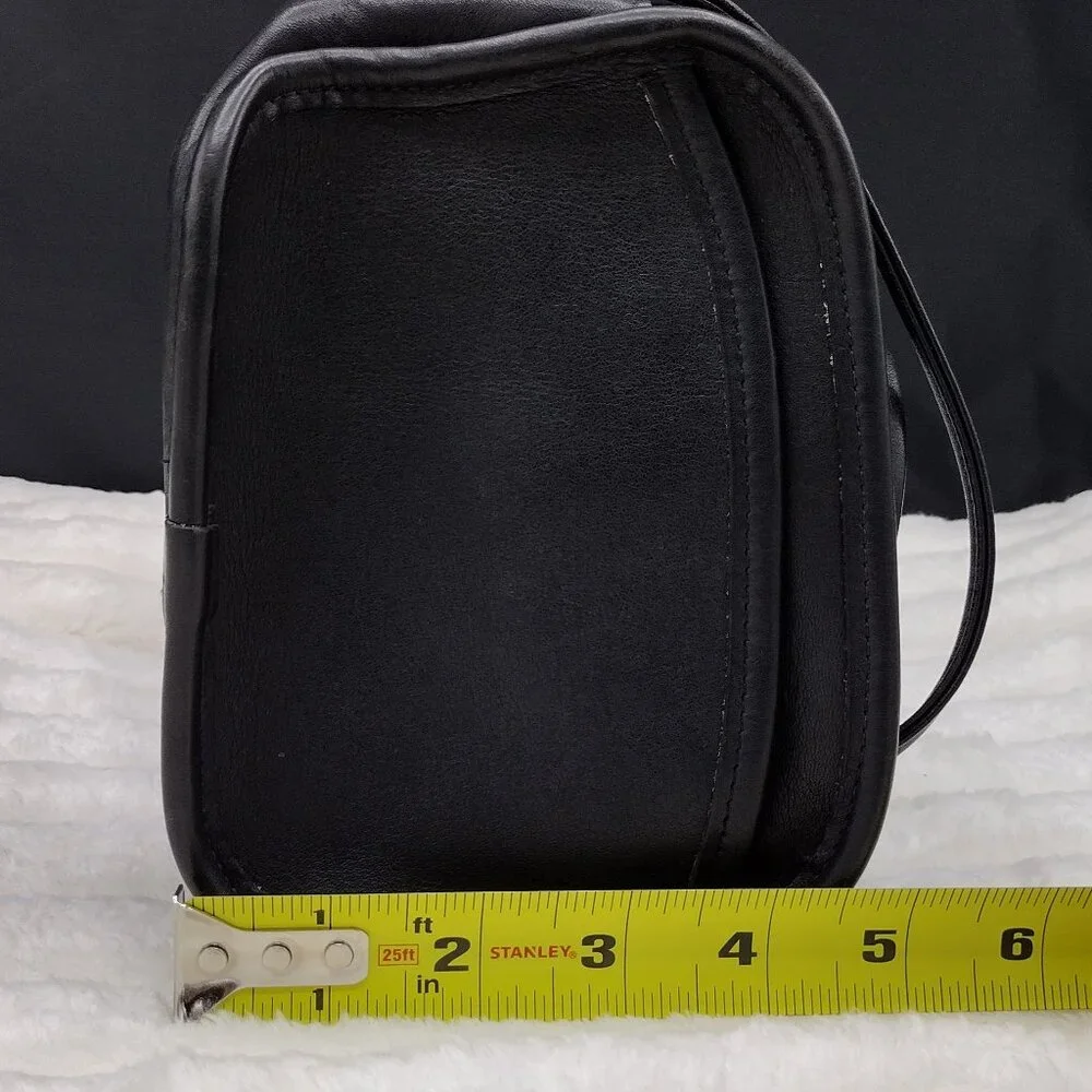 Vintage Coach Black Style 9935 Style /Hadley Zip Top zipper closure/Front PKT - Picture 8 of 16